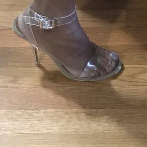 Brand new clear sandals